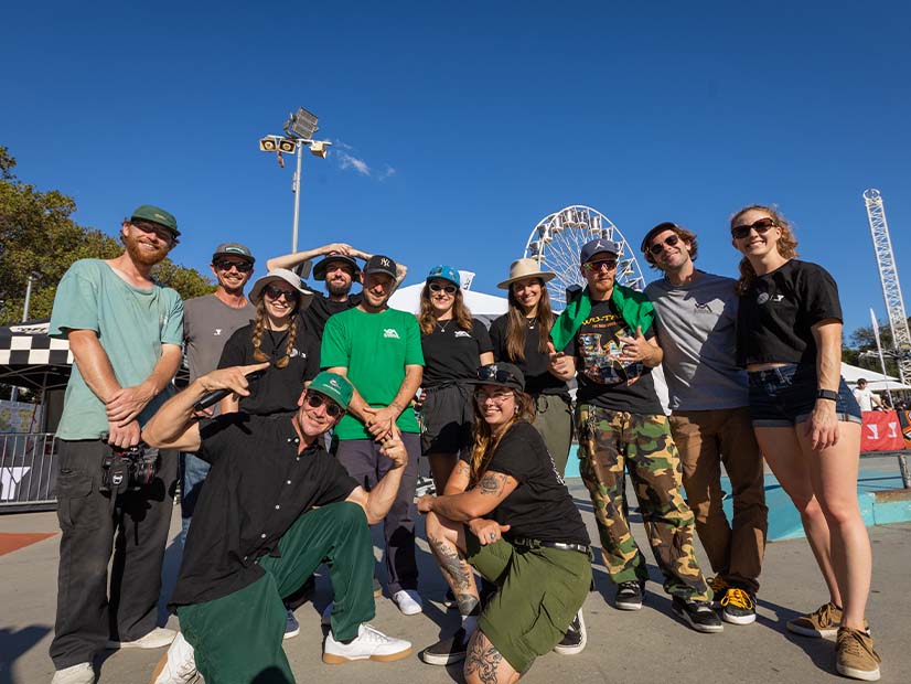 Group of skateboarders at Moomba festival